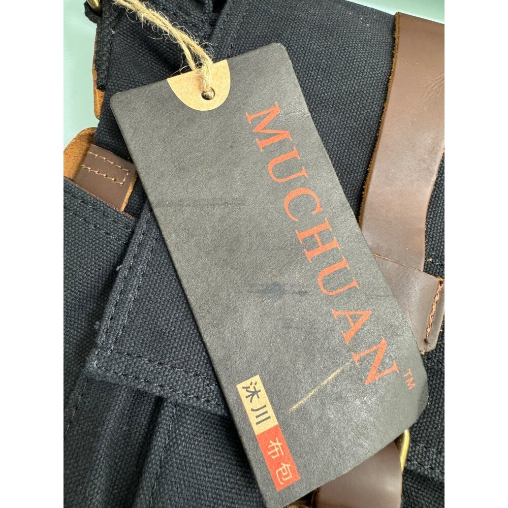 Muchuan Canvas Messenger Laptop Bag I Am Legend Black Crossbody Briefcase New - Picture 3 of 11